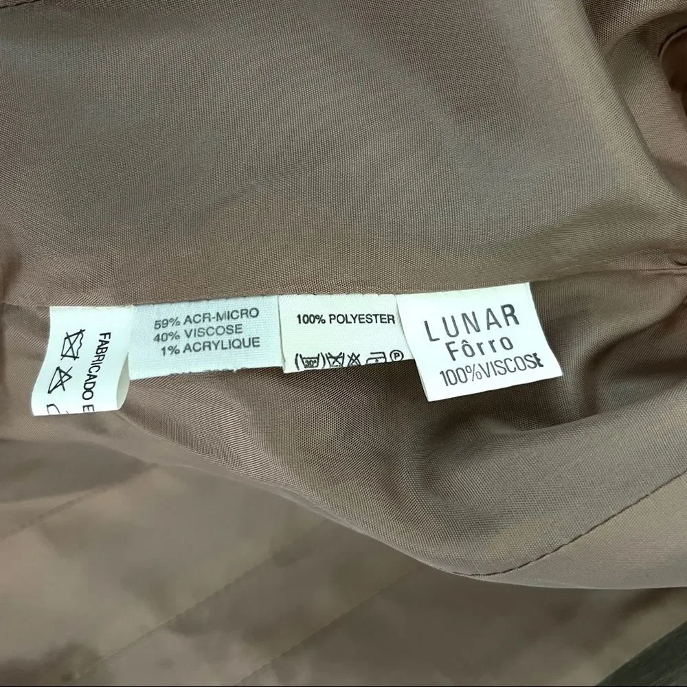 Ivan Grundahl Linea S Sheen Taupe Grey Double Breated Tailored Suit Blazer Large